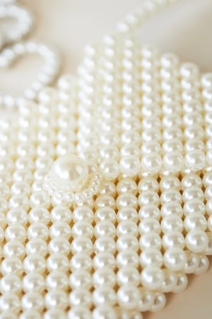 Sac Happy Pearls With Button Blanc cassé Plastique h5 Image5